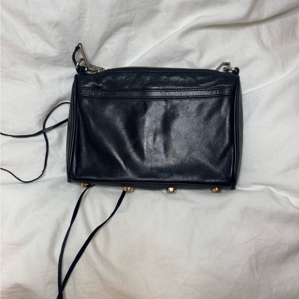 Rebecca Minkoff Mini MAC Black Leather Crossbody Bag - Picture 3 of 3